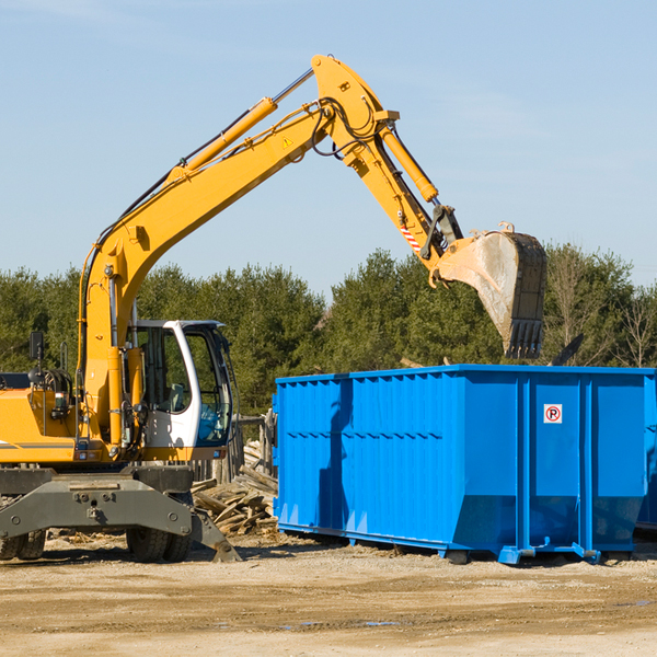 can i choose the location where the residential dumpster will be placed in Bassett Kansas